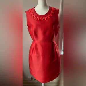 Waist 31” Kate Spade Embellished Mindy Sleeveless Dress - NWT- Size 10 - Coral